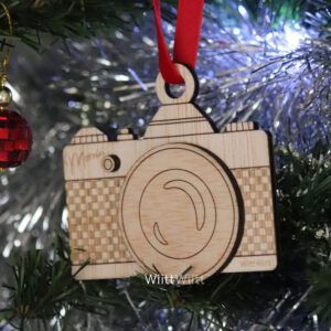 Adorno de cámara de fotos