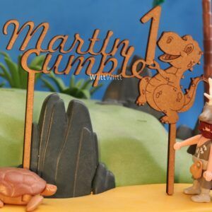 Topper Felicitación + nombre + dibujo